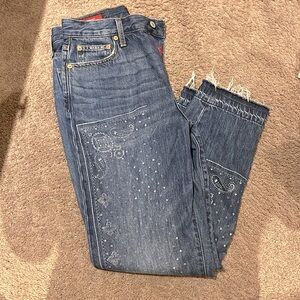 Lucky Brand Drew Mom: High Rise Taper Jeans